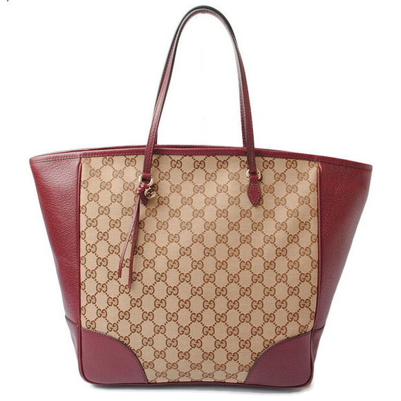 Gucci Handbags - Gucci Tote Bag GG Ruby Red